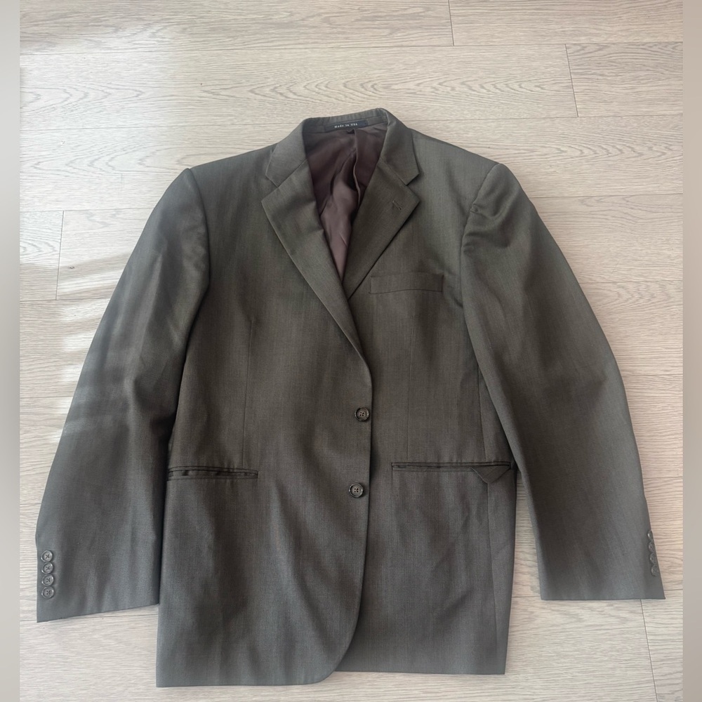Burberry London Wool 2 Button Blazer Size 46R